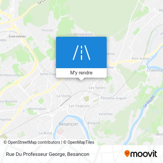 Rue Du Professeur George plan