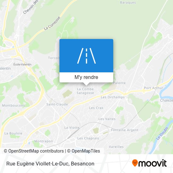 Rue Eugène Viollet-Le-Duc plan