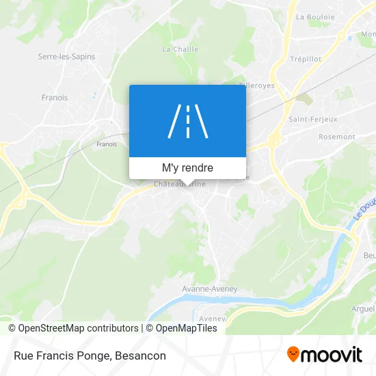 Rue Francis Ponge plan