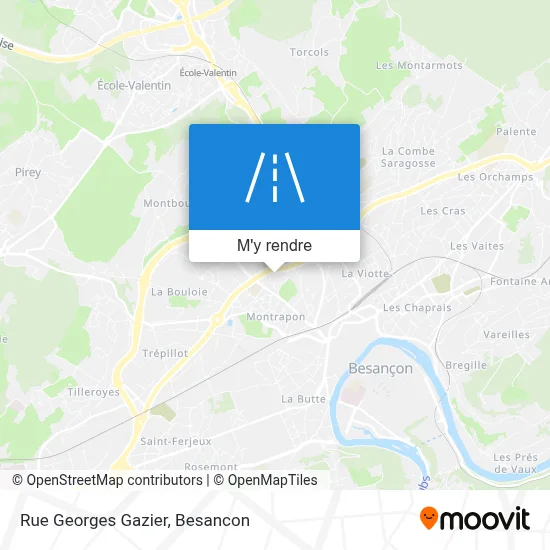 Rue Georges Gazier plan