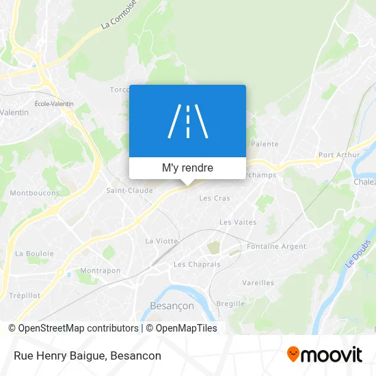 Rue Henry Baigue plan