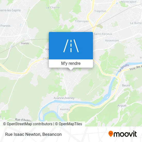 Rue Isaac Newton plan