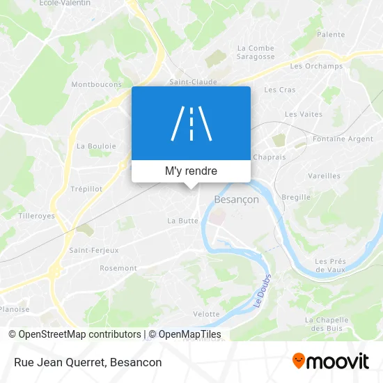 Rue Jean Querret plan