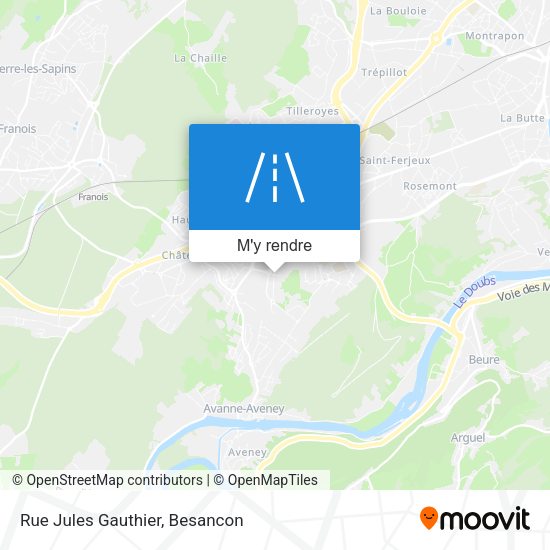 Rue Jules Gauthier plan