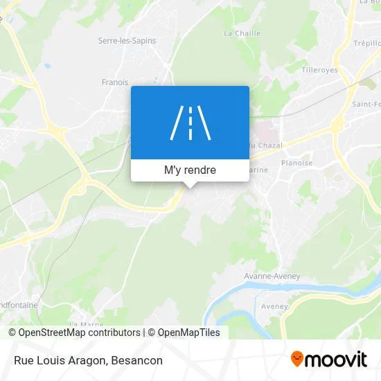 Rue Louis Aragon plan