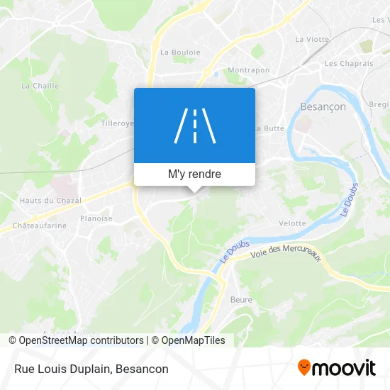 Rue Louis Duplain plan