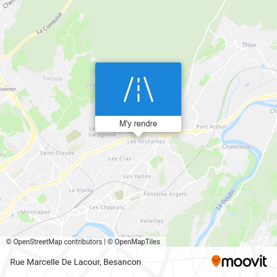 Rue Marcelle De Lacour plan