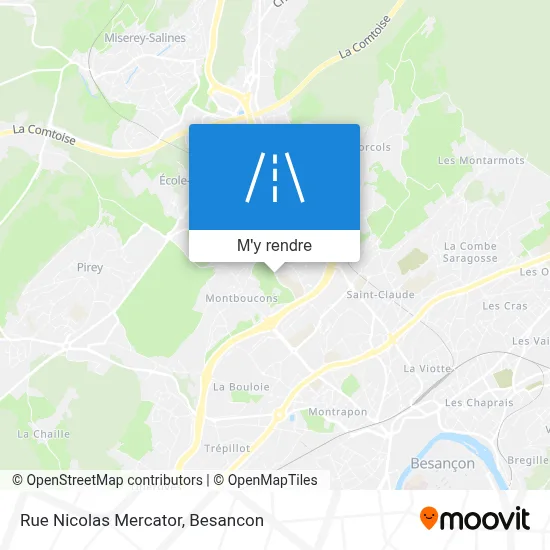 Rue Nicolas Mercator plan