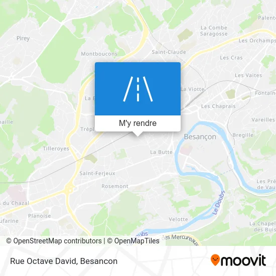 Rue Octave David plan