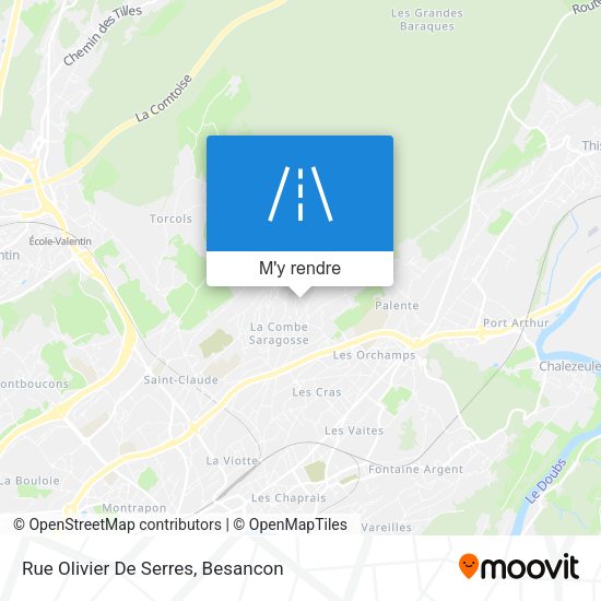 Rue Olivier De Serres plan