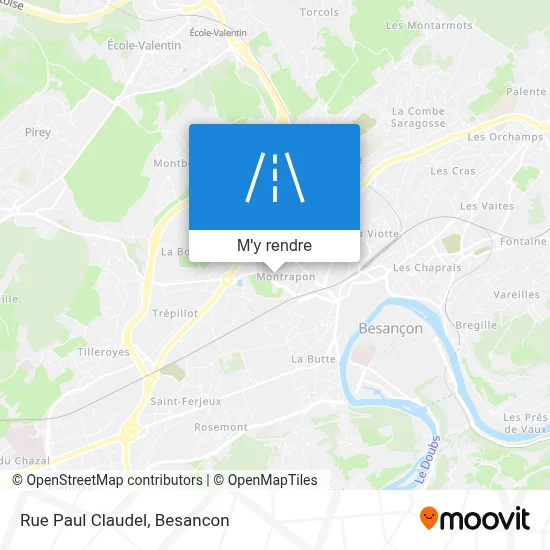 Rue Paul Claudel plan