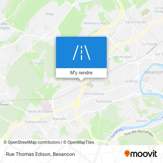 Rue Thomas Edison plan