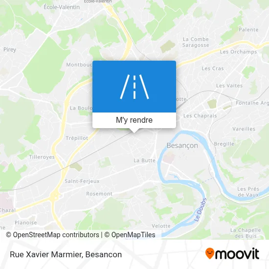 Rue Xavier Marmier plan
