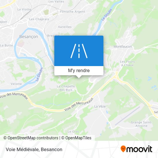 Voie Médiévale plan