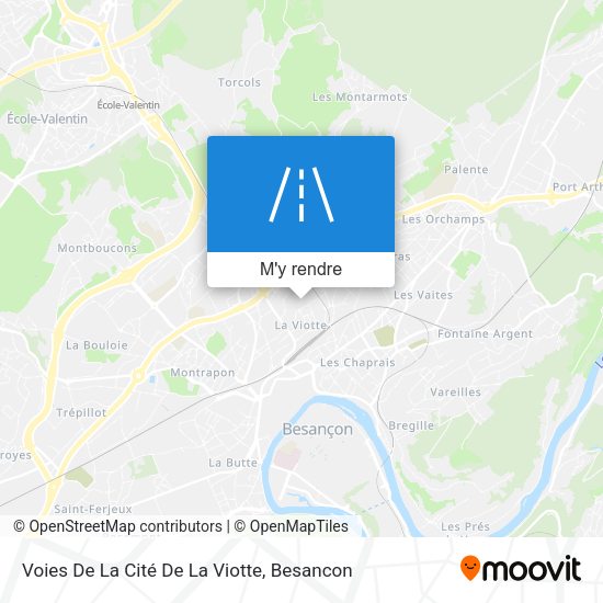 Voies De La Cité De La Viotte plan
