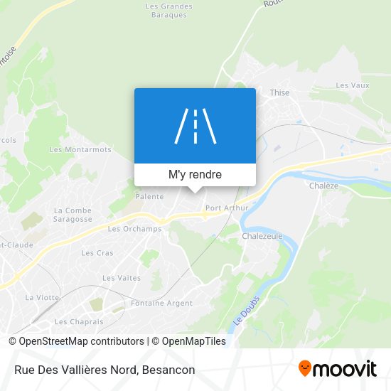 Rue Des Vallières Nord plan