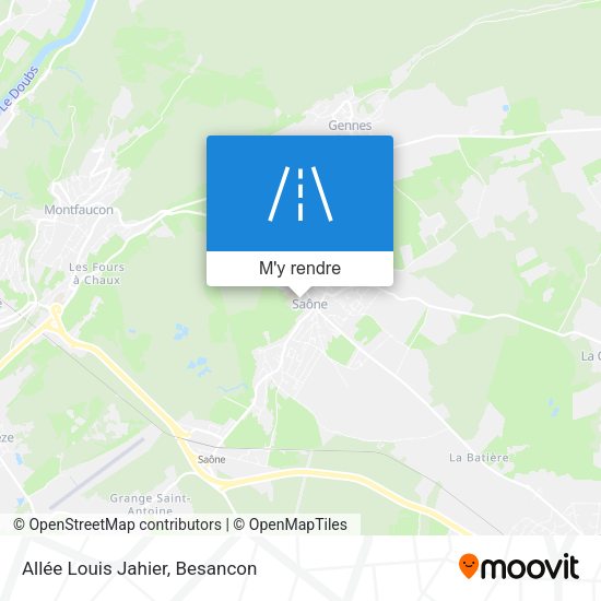 Allée Louis Jahier plan