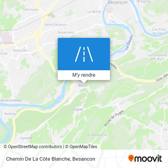 Chemin De La Côte Blanche plan