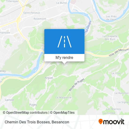 Chemin Des Trois Bosses plan