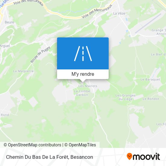 Chemin Du Bas De La Forêt plan