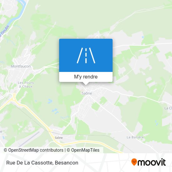 Rue De La Cassotte plan