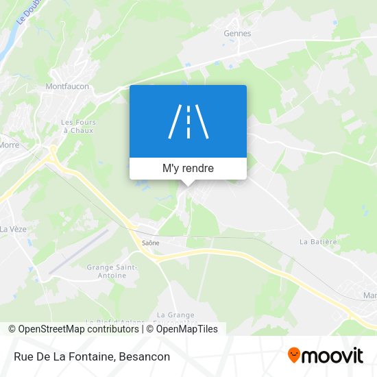 Rue De La Fontaine plan