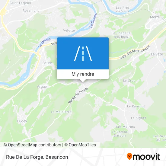 Rue De La Forge plan