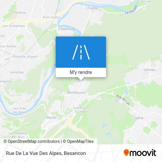 Rue De La Vue Des Alpes plan