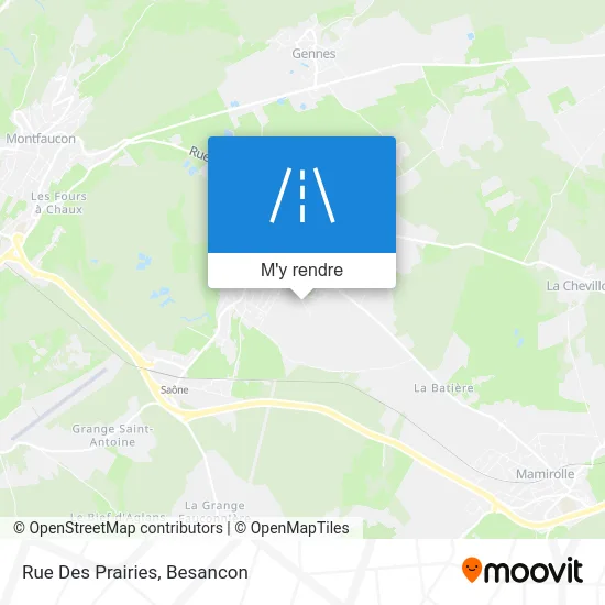 Rue Des Prairies plan