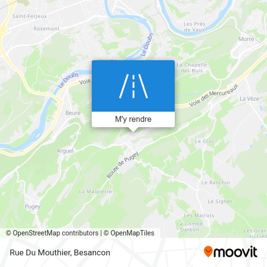 Rue Du Mouthier plan