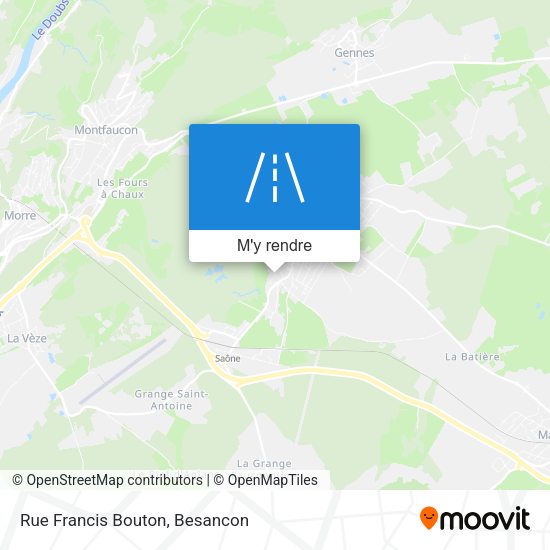 Rue Francis Bouton plan