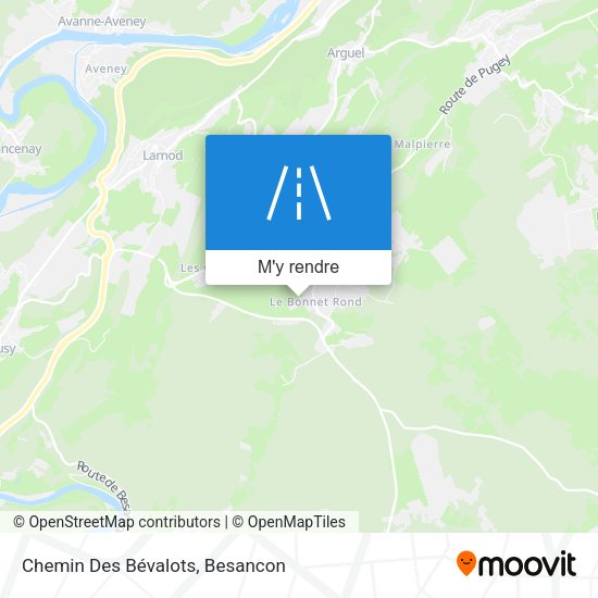 Chemin Des Bévalots plan