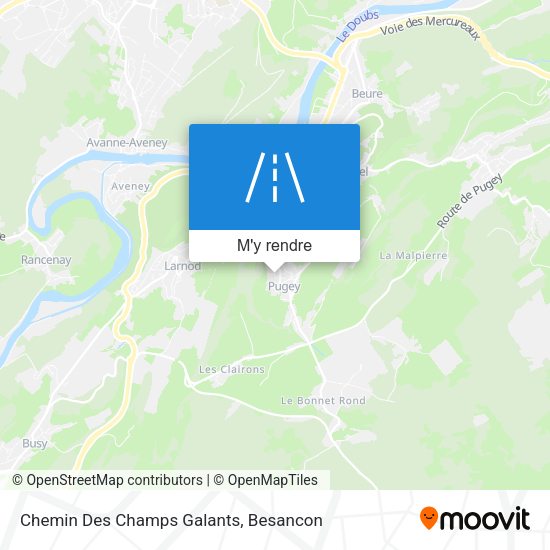 Chemin Des Champs Galants plan