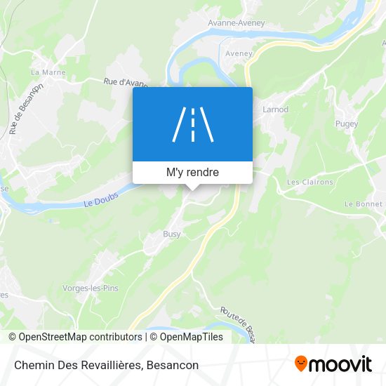 Chemin Des Revaillières plan
