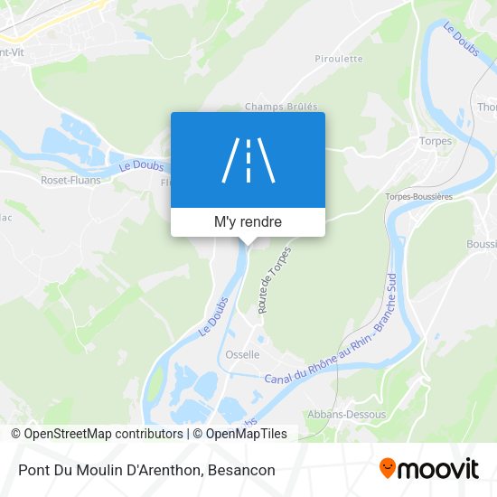 Pont Du Moulin D'Arenthon plan