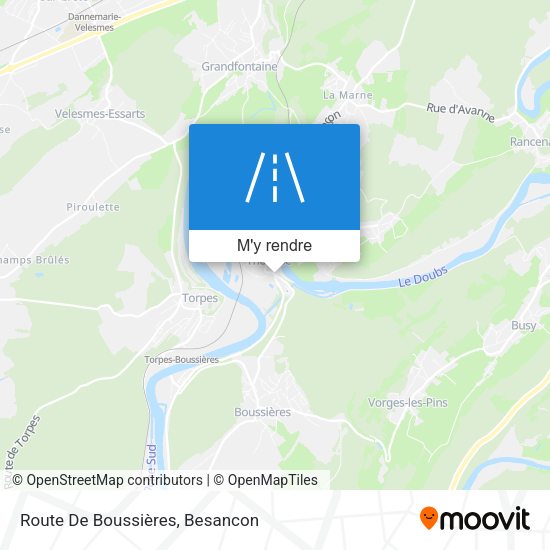 Route De Boussières plan
