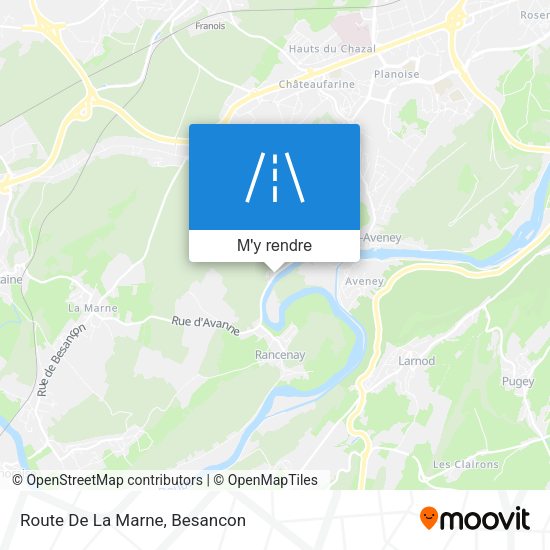 Route De La Marne plan