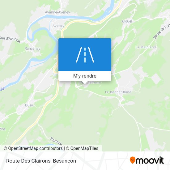 Route Des Clairons plan