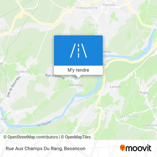 Rue Aux Champs Du Rang plan
