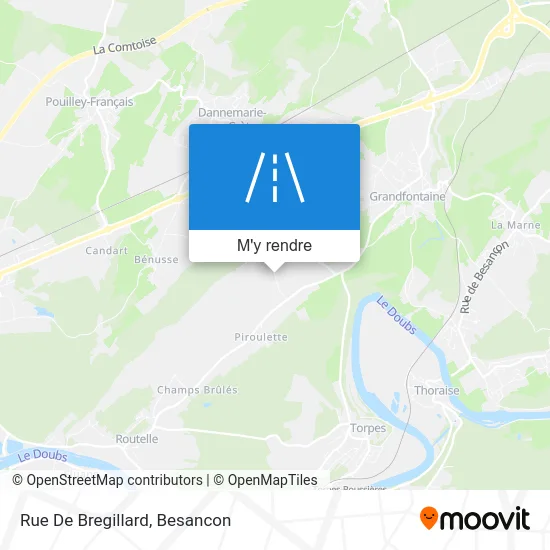 Rue De Bregillard plan