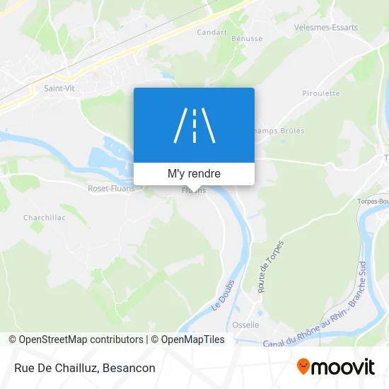 Rue De Chailluz plan