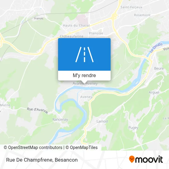 Rue De Champfrene plan