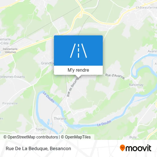 Rue De La Beduque plan