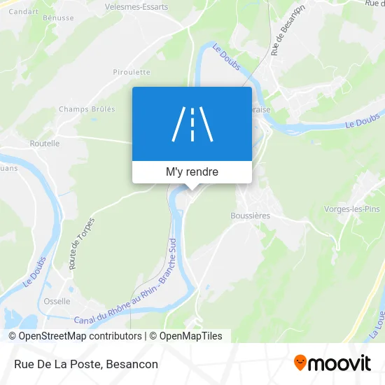 Rue De La Poste plan