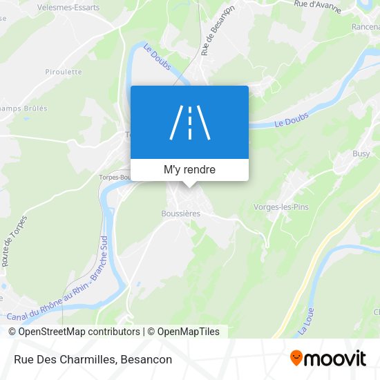 Rue Des Charmilles plan