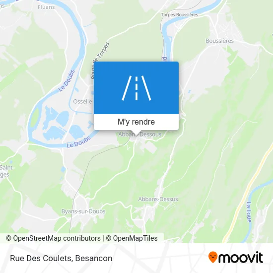 Rue Des Coulets plan