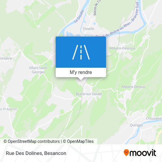 Rue Des Dolines plan