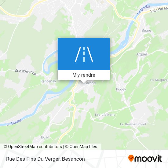 Rue Des Fins Du Verger plan