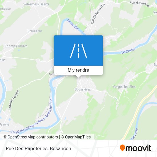 Rue Des Papeteries plan