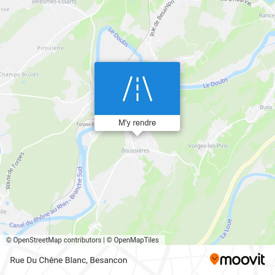 Rue Du Chêne Blanc plan